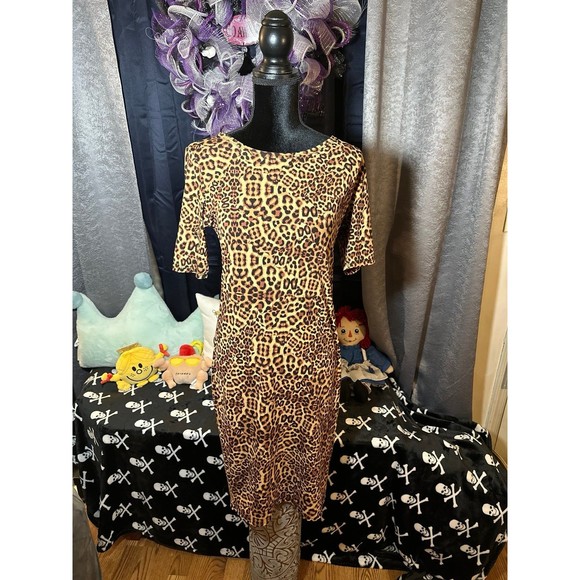 Lula Roe Leopard Dress - Picture 1 of 4